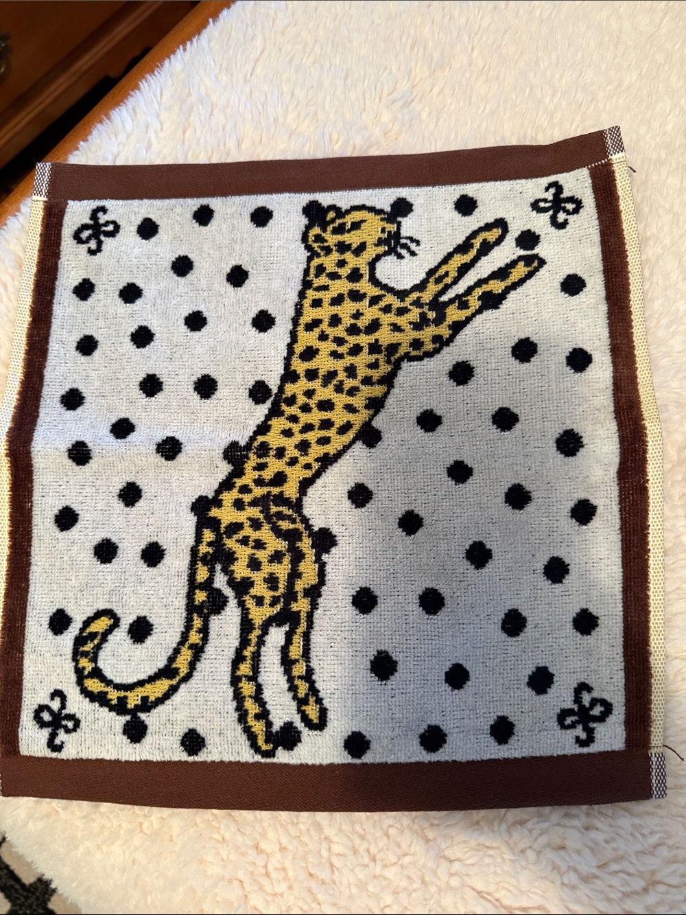 Maeve scarf by Anthropologie Leopard Cotton Towel Collection cheetah washcloth